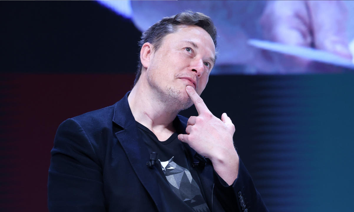 Elon Musk attends 'Exploring the New Frontiers of Innovation: Mark Read in Conversation with Elon Musk' session during the Cannes Lions International Festival Of Creativity 2024