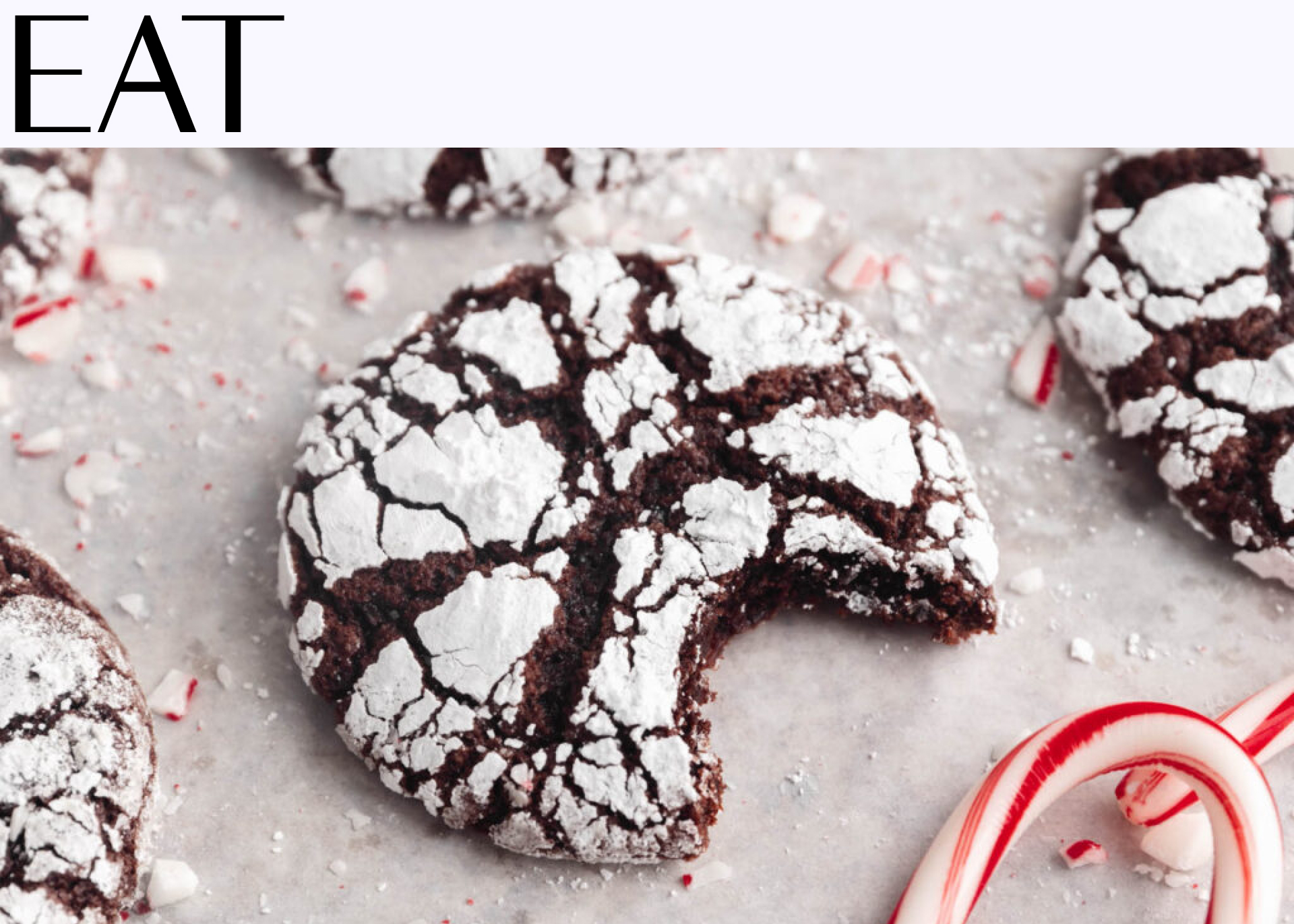 Peppermint Crinkle Cookies, Emily Wibberley and Austin Siegemund