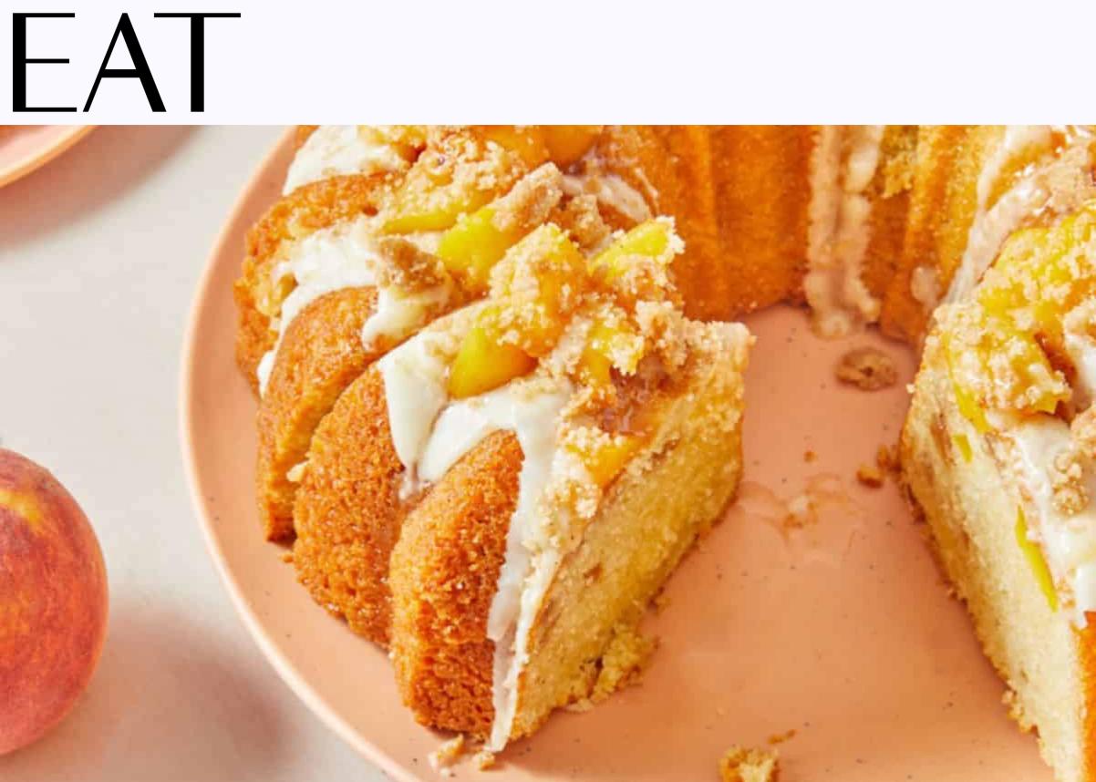 EAT: Peach Cobbler Pound Cake
