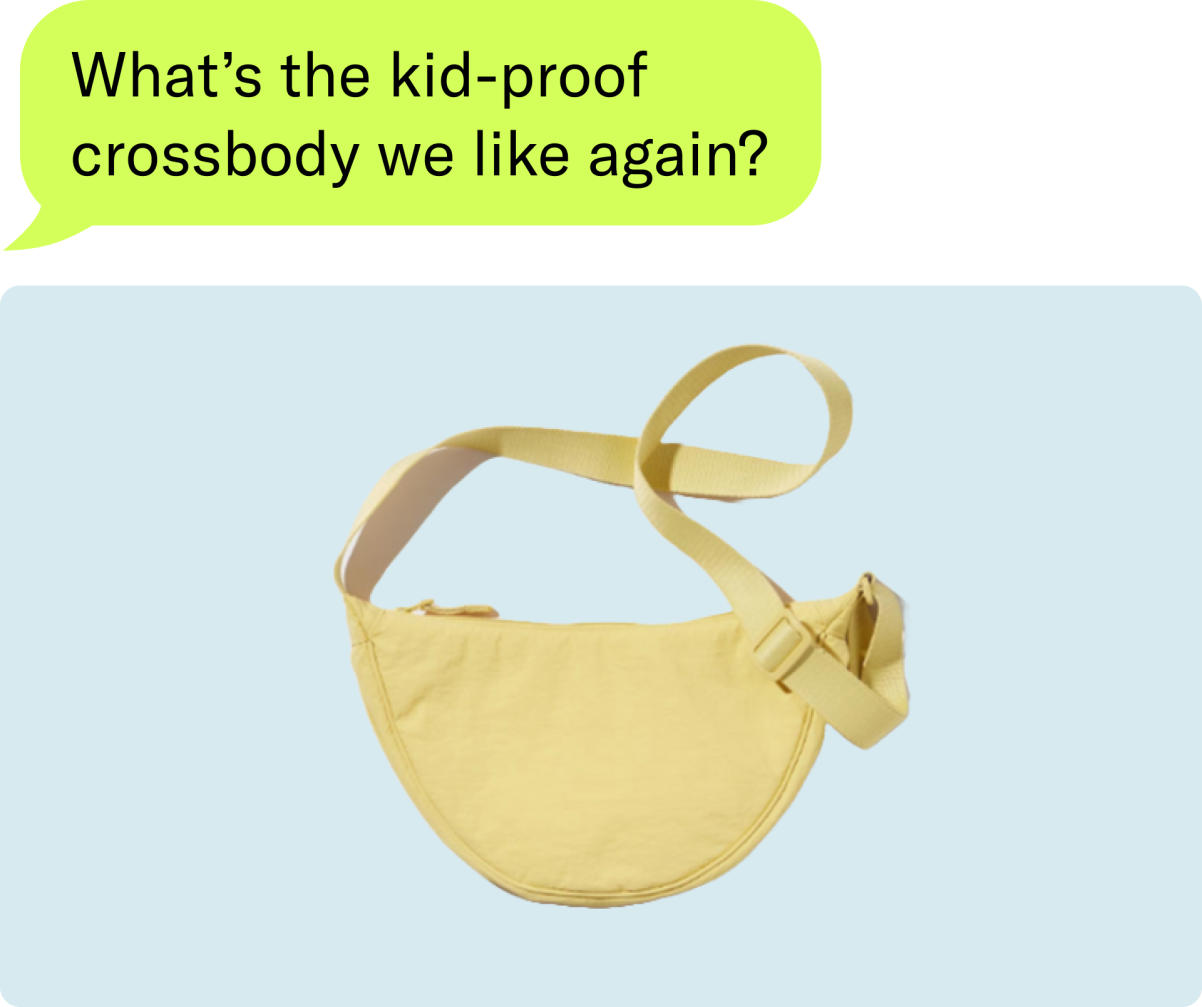 What's the kid-proof crossbody we like again?