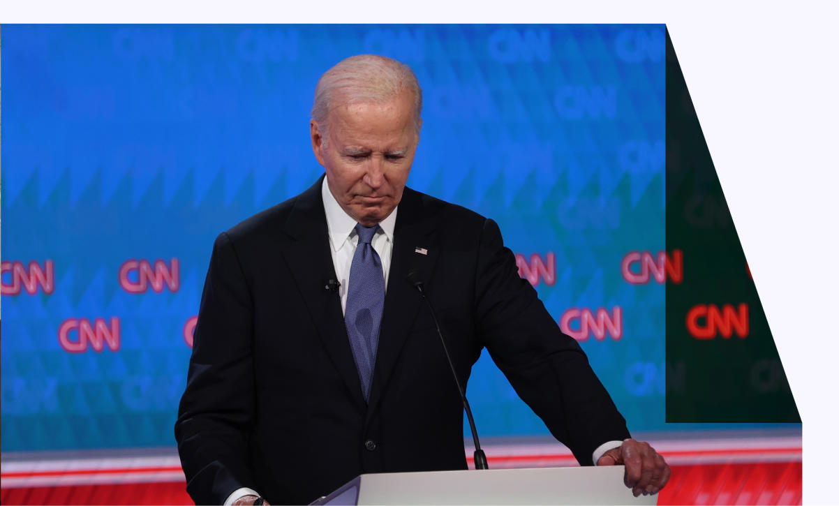 President Biden on CNN debate stage