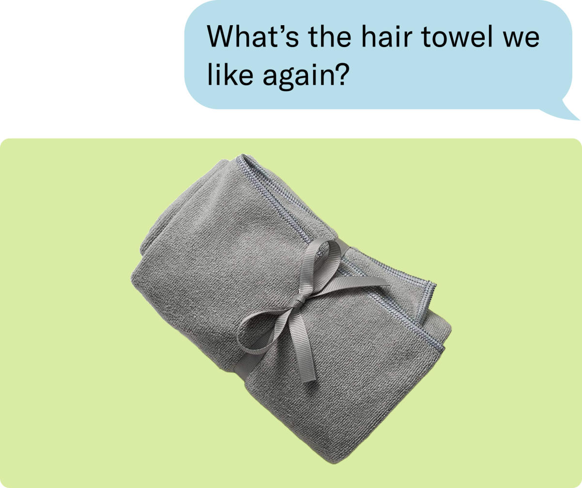 What's the hair towel we like again?
