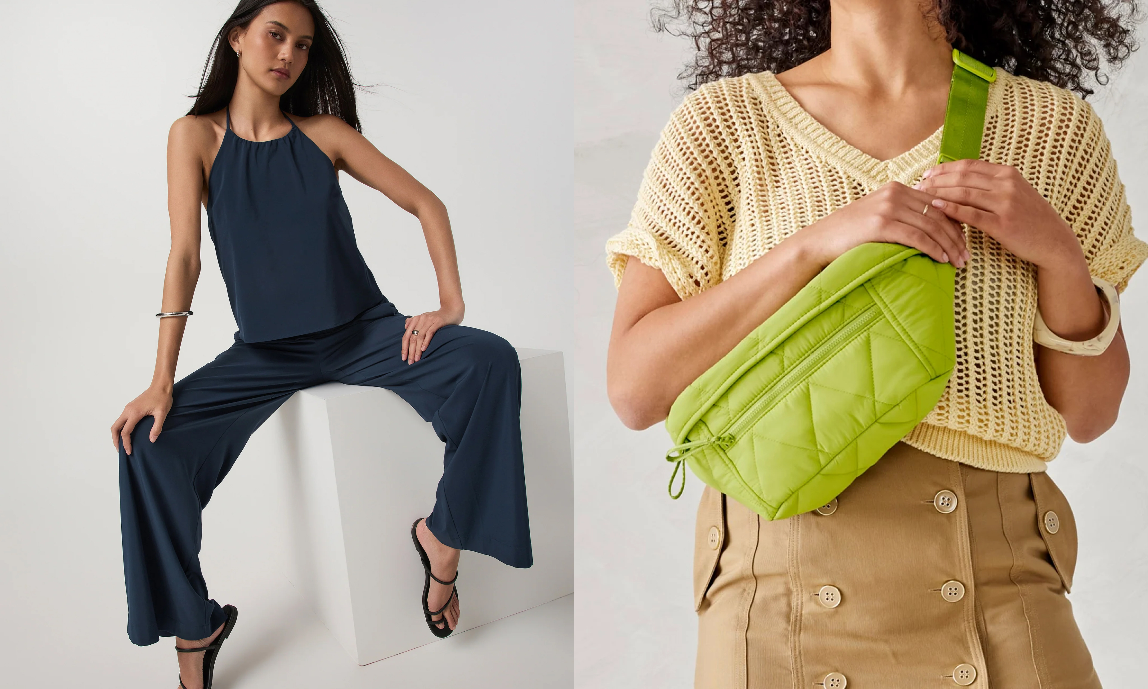 athleisure pants, belt bag