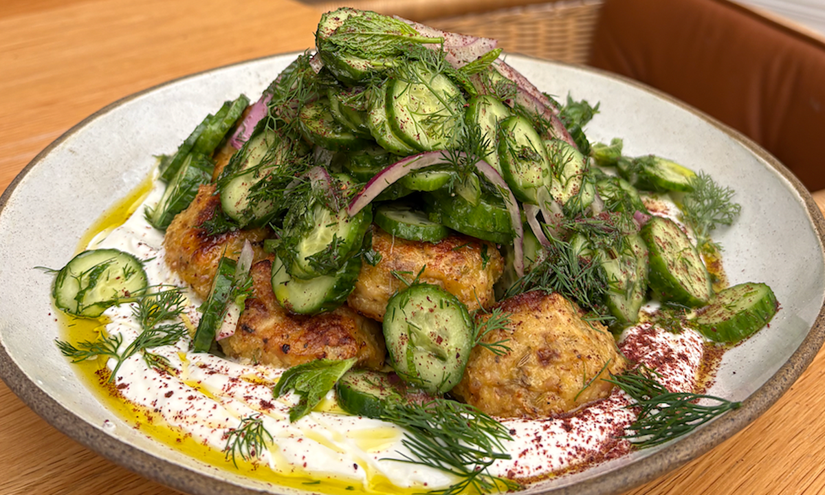 Spiced Chicken Meatballs With Herby Cucumber Salad Recipe