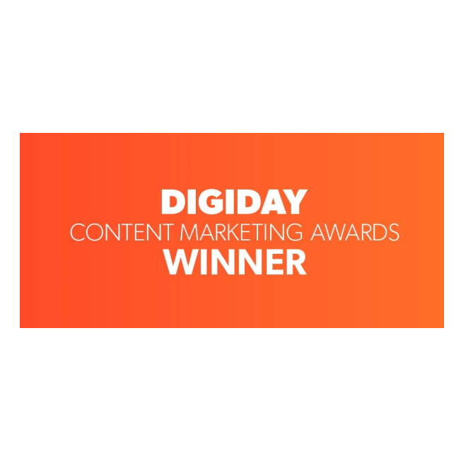 Digiday Winner - content marketing awards