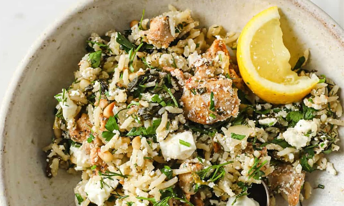One-Pan Spanakopita-Inspired Skillet: An Easy Greek-Style Dinner
