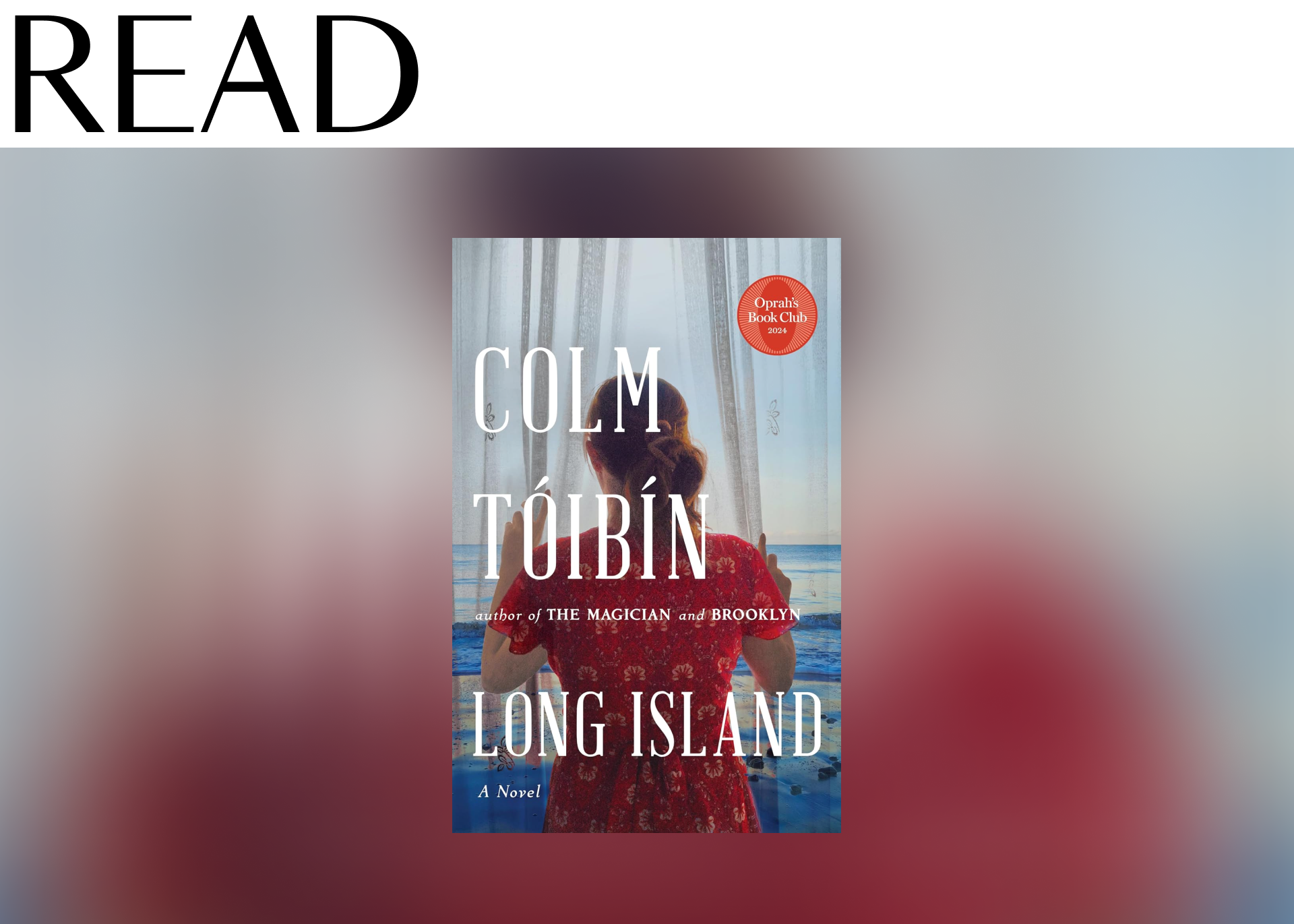 Read: “Long Island” by Colm Tóibín