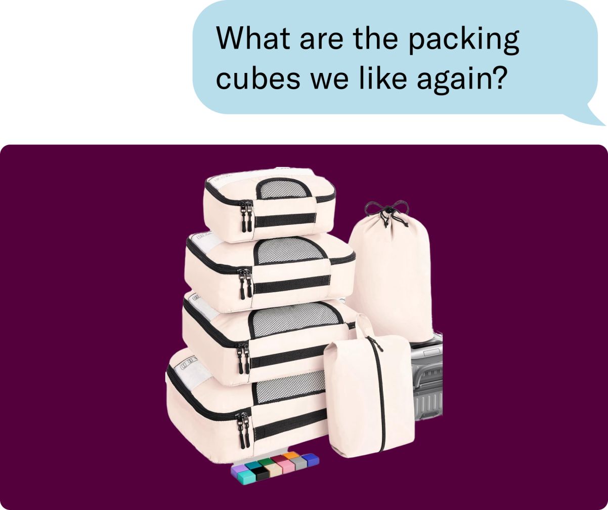 Packing cubes