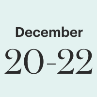 December 20-22